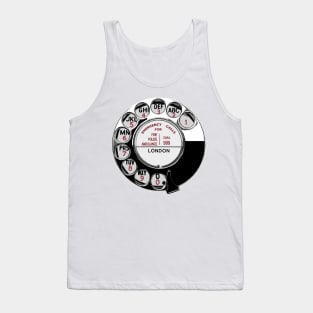 Retro British Rotary Dial Phone Tank Top